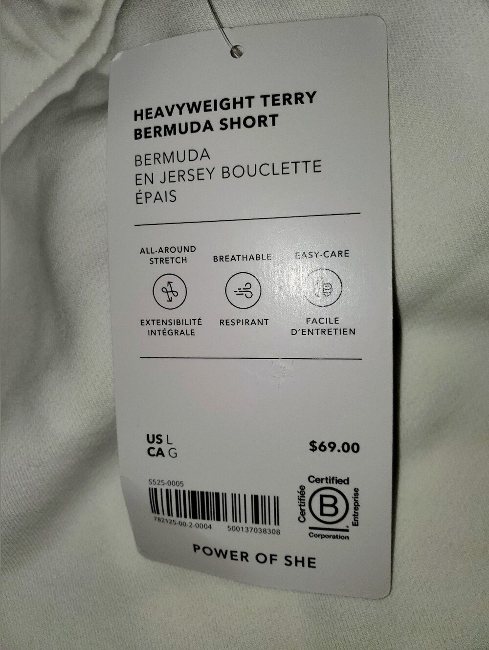 Athleta Heavyweight Terry Bermuda Short NWT Size: L - Picture 11 of 13